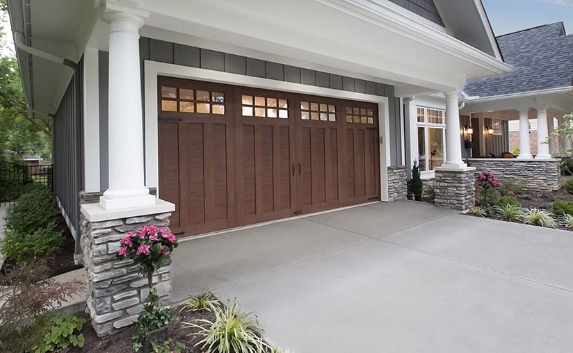 Garage door on a residential property